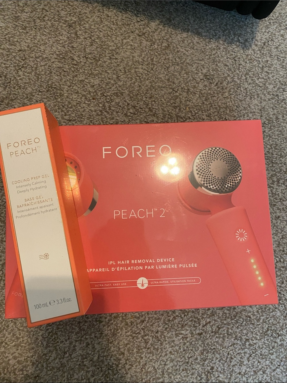 FOREO Peach 2 IPL Hair Removal Device in Coral